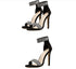 women's shoes sandals new fish mouth shiny rhinestone word with high heels